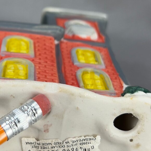 Cobblestone Corners Fire Station Ceramic Christmas Village Holiday Decor Y2K - Picture 8 of 16